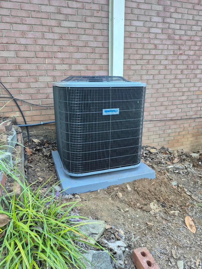 Tempstar outdoor unit installed by Dependable HVAC in Ellerbe
