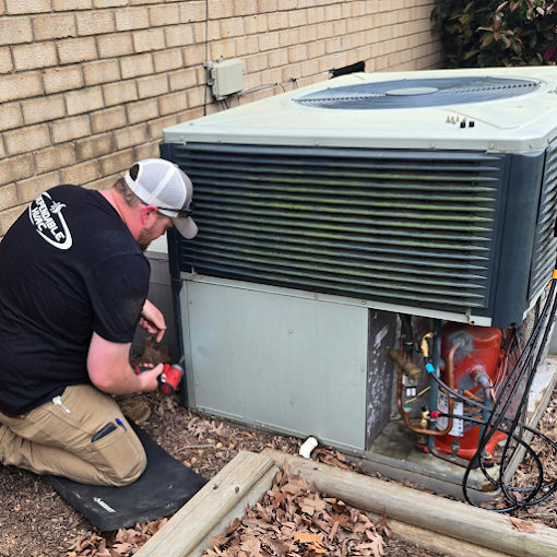 Professional AC repair service technician