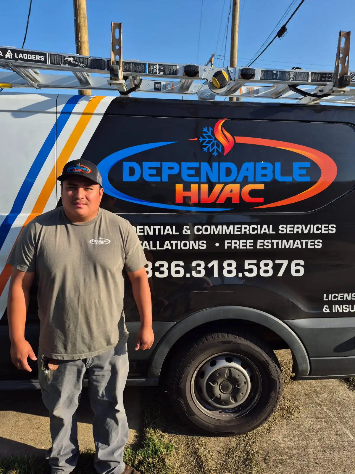 Dependable HVAC technician with service van in Locust NC